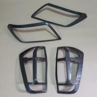 ราคา ครอบไฟหน้า ไฟท้าย nissan navara NP300 ลายคาร์บอนโลโก้แดง ใส่ปี 2014 - 2020 (18589803742)