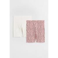 ราคา H&M(เอชแอนด์เอ็ม) กางเกงปั่นจักรยานขาสั้นแพ็ก 2 ตัว เด็กผู้หญิง 1041981_2 (26976620312)