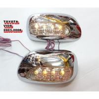 ราคา ครอบกระจกมองข้างมีไฟ TOYOTA ใช้ได้กับ VIOS ปี 2003 - 2006 (ZWNQ) ไฟหรี่สีฟ้าไฟเลี้ยวสีส้ม (22032586564)