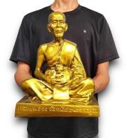 ราคา B1 หลวงพ่อจง งานสีทองเก่า ขนาด 5 นิ้ว สูง 7 นิ้ว เนื้อเรซิ่น tanawut2541 (27160827799)