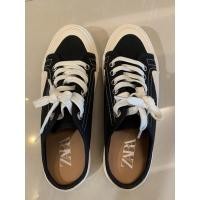 ราคา รองเท้าZara ผ้าใบเปิดส้น Size38(ส่งต่อ) (11116434807)