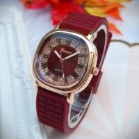 ราคา นาฬิกาแฟชั่น นาฬิกาผู้หญิง แบรนด์แท้ Geneva สไตล์ก้านแก้วดีไซน์ ล้อมเพชร หน้าปัดโรมัน (16890908021)