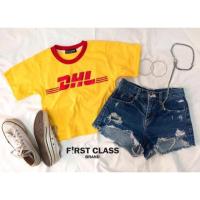 ราคา เสื้อยืดครอป DHL (163120191)