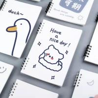 ราคา สมุดโน๊ต ปกใส ปกอ่อน ปกลายน่ารัก แนวนอน 10 รู (19113504626)