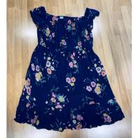 ราคา ชุดเดรสสาวอวบ คนอ้วน ไซส์ใหญ่ สีน้ำเงินลายดอกไม้ อก 50-58 นิ้ว เอว 46-54 นิ้ว ยาว 41 นิ้ว บ่า+แขน 8นิ้ว ทรงบาน ของมือสอง (25407565610)