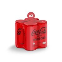 ราคา โค้ก น้ำอัดลม สูตรไม่มีน้ำตาล 180 มล. 4 กระป๋อง x2 (11495871441)