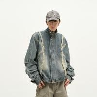 ราคา Weilang's Shop American Vintage Denim Jacket Fashion Brand European and American Street Niche Ruoshuai Motorcycle Jacket (25423256365)