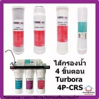 ราคา *** ชุดรวม ไส้กรอง Turbora 4 ขั้นตอน สำหรับเครื่อง Turbora 4P-CRS Water Filter Water Purifier ไส้กรองน้ำ เครื่องกรองน้ำ (4786326670)