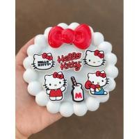 ราคา น่ารัก jibbitz hello kitty Set with croc (29553983479)