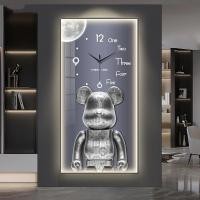 ราคา LED นาฬิกาแขวนหมีนาฬิกาตกแต่งภาพวาดแขวนนาฬิกาแขวนห้องนั่งเล่นภาพวาดแขวนนาฬิกาแขวนผนัง LED ขนาดใหญ่ (22539762629)