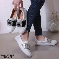 ราคา พร้อมส่ง!!! รองเท้าผ้าใบ Style Roger Vivier ส้นสูง 1 นิ้ว งานหนังนิ่ม พื้นนุ่ม ใส่สบาย (2299644666)