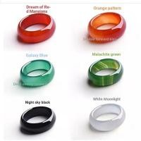 ราคา บราซิลอาเกตหยกแหวนคู่รุ่นผู้ชายและผู้หญิงดึงนิ้วหางแหวนหยกแหวนโมราสีเขียวหยกแหวน (26611166990)