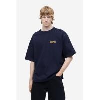 ราคา H&M(เอชแอนด์เอ็ม) เสื้อยืดผ้าคอตตอนทรงโอเวอร์ไซส์ ผู้ชาย 1195613_1 (22281559130)