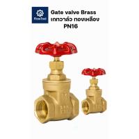 ราคา เกทวาล์ว ทองเหลือง PN16 ขนาด 1/2“ - 2” Gate valve Brass เกลียว (41406050155)