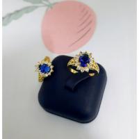 ราคา แหวนพลอยน้ำเงินไพลิน ตัวเรือนทองเหลือง แหวนทองเหลืองพลอยไพลิน (BR-17) (13599618024)