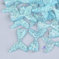 ราคา จี้เรซิ่น รูปหางนางเงือก ขนาด 46x30x6 มม. รูขนาด 2 มม. สีฟ้า 10~20 ชิ้น (15195396832)