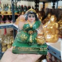 ราคา นางกวักนางโกยนางกวักปุ้มปุ้ยขนาด 3 นิ้วกายเนื้อชุดสีเขียวบูชาเรียกเงินทองค้าขายร่ำรวย (29511142359)