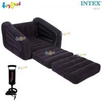 ราคา Intex เก้าอี้เป่าลม พูล-เอ๊าท์ 1.07x2.21x0.66 ม.(สีดำ) (ไม่มีที่ใส่ขวดน้ำ) รุ่น 68565 + ที่สูบลมดับเบิ้ลควิ๊ก วัน (28624137040)