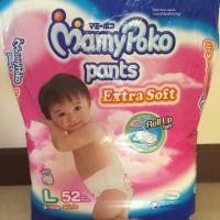 ราคา MamyPoko pants Extra Soft size L 9-14 kg. Girls 52 Pcs. (390712302)