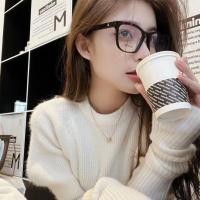 ราคา แว่นตากรอบดำ CH3392 สำหรับผู้หญิง ความรู้สึกหรูหรา หน้ากลมทำให้ดูเพรียว ลุคไม่แต่งหน้า รองรับใบสั่งยา สไตล์ชาแนลขนาดเล็ก (28984797644)