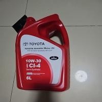 ราคา TOYOTA น้ำมันเครื่องกึ่งสังเคราะห์ 10W-30 CI-4 ขนาด 6 ลิตร (25136139608)