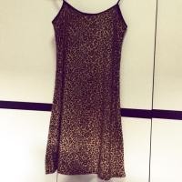 ราคา เดรสสายเดี่ยว ผ้ากำมะหยี่ ลายเสือ รอบอก 30-32 ราคารวมส่ง (1572645041)