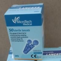 ราคา เข็มเจาะเลือดปลายนิ้ว 1กล่อง มี 50 ชิ้น (7865025712)