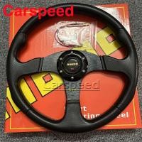 ราคา 14 นิ้วคลาสสิก MOMO พวงมาลัยรถ Rally Racing หนัง PU JDM Drifting พวงมาลัยกีฬา (29703615318)