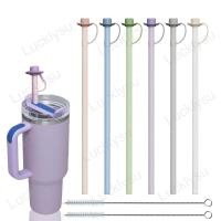 ราคา Reusable 12 นิ้วยาวหลอดซิลิโคนแปรงคาวบอยหลอดสําหรับ Stanle ถ้วย 40 ออนซ์ 30 ออนซ์ 20 ออนซ์, Stanley Tumbler Accessorie, (1 หลอดซิลิโคน + 1 แปรงทําความสะอาด) (25688555959)