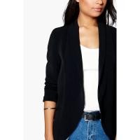 ราคา สูท H&M blazer , สีดำ แขนพับ size EUR 32 มือสอง (29613320090)