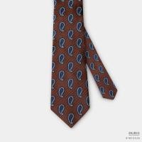 ราคา Blue Paisley on Brown Arrow 3 Inch Necktie - เนคไทสีน้ำตาลลายลูกน้ำ (24208707120)