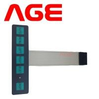 ราคา 6 Key Membrane Switch Keypad Matrix with LED (22186329671)