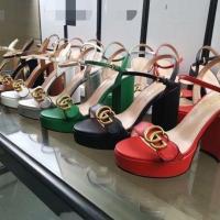 ราคา Gucci2024 หรูหราหนาSoledรองเท้าส้นสูงรองเท้าแตะผู้หญิงAll-Match Classyของแท้หนังกันน้ําแพลตฟอร์มหัว (25134007218)