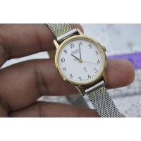 ราคา นาฬิกา Vintage มือสองญี่ปุ่น SEIKO ชุบทอง 2621 0020 หน้าขาว ผู้หญิง ทรงกลม ระบบ Quartz ขนาด27mm ใช้งานได้ปกติ ของแท้ (25712447499)