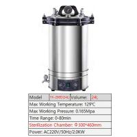 ราคา Automatic High Temperature Pressure Steam Sterilizer Pots 18L/24L/30L Portable Pot Sterilization Autoclave Surgical Medi (26815342320)