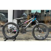 ราคา จักรยานเสือภูเขาเด็ก 20 นิ้ว TRINX junior 4.0 jur4.0 เกียร์ shimnao sis 3x7 เฟรมอลูมีเนียม ขอบล้ออลูมีเนียม (1519961758)