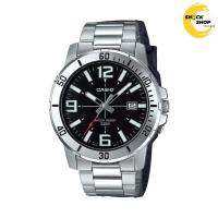 ราคา CASIO นาฬิกาผู้ชาย รุ่น MTP-VD01D-1B สเตนเลสสตีล หน้าปัดสีดำ คาสิโอ (21062146418)