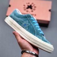 ราคา 2024 Converse one star X Golf le Fleur Blue Low Top แฟชั ่ นลําลองผู ้ ชายและผู ้ หญิงรองเท ้ าผ ้ (26651689999)
