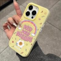 ราคา พร้อมส่ง เคสไอโฟน14 ลายดอกไม้สายรุ้ง น่ารัก เคสด้านครอบสองชั้นสีสัน For IPhone13 11 12 14PLUS 15 16ProMAX 6/7/8 X XS XR (43408444208)