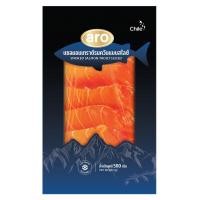 ราคา เอโร่ โกลด์ แซลมอนเทราต์รมควันสไลซ์แช่แข็ง 500 ก. (ARO GOLD Frozen Smoked Salmon Trout Sliced 500 g) (41406786400)