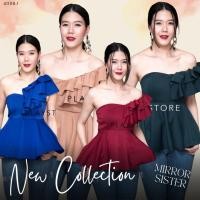 ราคา Mirrorsister 41106.1 เสื้อเกาะอกตัวแซ่บ สวยเก๋ แต่งระบายๆพาดไหล่ข้างซ้าย เข้ารูปช่วงเอว ชายปล่อยระบาย มีบราด้านใน (28916902899)