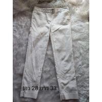 ราคา กางเกงขายาวGap slim สีขาว (16723114480)