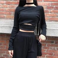 ราคา เสื้อแขนยาวผ่าช่วงเอวด้านหน้า เก๋ๆ ผ้าพรมร่องเนื้อดี ผ้ายืดใส่สบายค่า (1962573930)