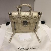 ราคา Phillip Lim mini Pashli (Metallic Gold) 2017 (1401162693)