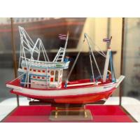 ราคา เรือประมงจำลองทำจากไม้งานฝีมือใส่ตู้ขนาดใหญ่16นิ้ว (25389629922)