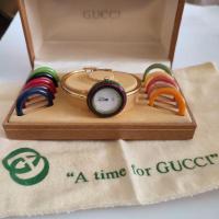 ราคา นาฬิกา Vintage Gucci กำไล ของแท้ วงครบสี พร้อมกล่อง พร้อมผ้า (21516666116)