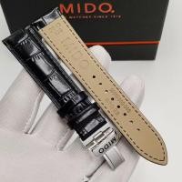 ราคา สายนาฬิกาหนังแท้สำหรับ Mido Baroncelli M8600 M7600 M005, Commander, Multifort - สายรองแทนคุณภาพสูง (29083417692)