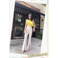 ราคา กางเกงขาม้า ผ่าหน้าเล็กน้อย (43711326533)