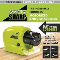 ราคา SWIFTY SHARP ที่ลับมีดไฟฟ้า ลับของมีคม ลับกรรไกร ลับไขควง เอนกประสงค์ (สีเขียว) (1228719347)