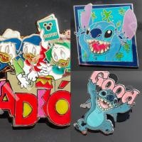ราคา Stitch Huey Dewie Louie, Disney Pin Trading พิน เข็มกลัด ดิสนีย์ สติทช์ enamel pin (21727802770)